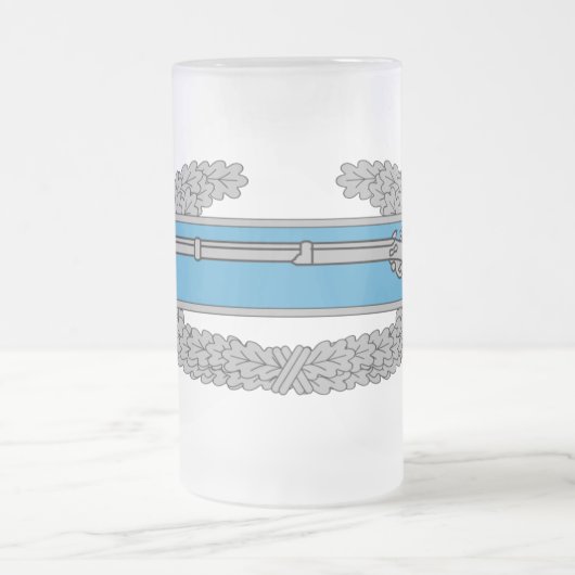 Kampf Infantryman Abzeichen CIB Army Veteran Mattglas Bierglas (Mittel)