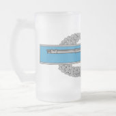 Kampf Infantryman Abzeichen CIB Army Veteran Mattglas Bierglas (Links)