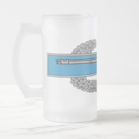 Kampf Infantryman Abzeichen CIB Army Veteran Mattglas Bierglas (Links)