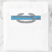 Kampf Infantryman Abzeichen CIB Army Veteran Rechteckiger Aufkleber (Tasche)