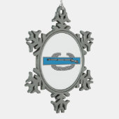 Kampf Infantryman Abzeichen CIB Army Veteran Schneeflocken Zinn-Ornament (Links)