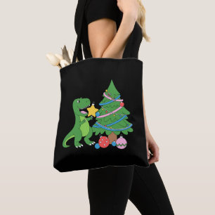 Kampf Ist Echt Dinosaurier Weihnachtsbaum Stern We Tasche