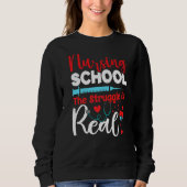 Kampf ist echte Krankenpflege für Studenten fleißi Sweatshirt (Vorderseite)