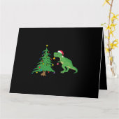 Kampf ist echter Dinosaur Weihnachtsbaum Star Karte (Gelbe Blume)