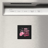 Kampf ist Kampf Brustkrebs-Bewusstsein Unterstütze Magnet (In Situ (Geschirrspüler))