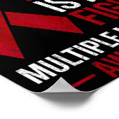 Kampf ist Kampf Multiples Myelom Krebsbewusstsein Poster (Ecke)