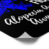 Kampf ist mein Kampf Alopezie Areata Bewusstsein Poster (Ecke)