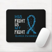 Kampf ist mein Kampf Alopezie Bewusstsein Mousepad (Mit Mouse)
