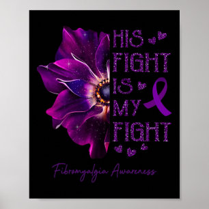 Kampf ist mein Kampf Anemone Blume Fibromyalgie Kr Poster