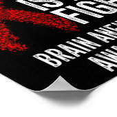 Kampf ist mein Kampf gegen Aneurysma im Gehirn Bew Poster (Ecke)