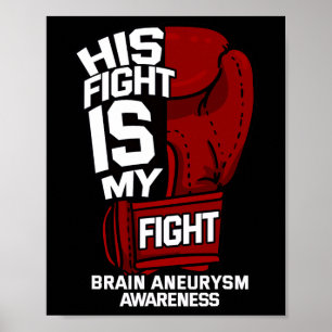Kampf ist mein Kampf gegen das Aneurysma-Bewusstse Poster