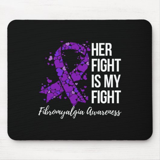 Kampf ist mein Kampf gegen Fibromyalgie Bewusstsei Mousepad (Vorne)