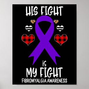 Kampf ist mein Kampf gegen Fibromyalgie Bewusstsei Poster