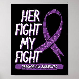 Kampf ist mein Kampf gegen Fibromyalgie gesundes D Poster