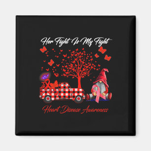 Kampf ist mein Kampf gegen Herzkrankheiten Aufklär Magnet