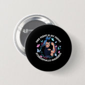 Kampf ist mein Kampf gegen Hydrocephalus Bewusstse Button (Vorne & Hinten)