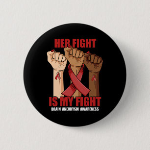Kampf ist mein Kampf Hand Hirn Aneurysma Bewusstse Button