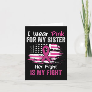 Kampf ist mein Kampf ich trage rosa Schwester Brus Karte