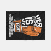Kampf ist mein Kampf Wolf-hirschhorn-Syndrom Fleecedecke (Vorderseite (Horizontal))