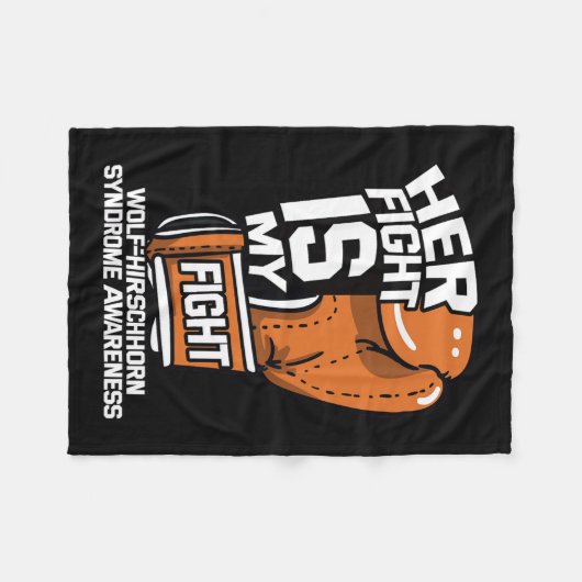 Kampf ist mein Kampf Wolf-hirschhorn-Syndrom Fleecedecke (Vorderseite (Horizontal))