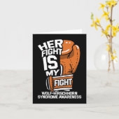 Kampf ist mein Kampf Wolf-hirschhorn-Syndrom Karte (Gelbe Blume)