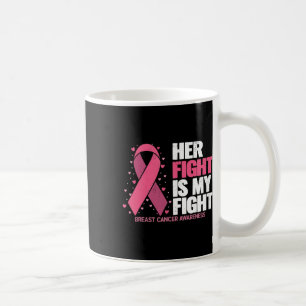Kampf ist meine Brustkrebs-Bewusstseinsfamilie Kaffeetasse