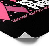 Kampf ist meine Brustkrebs-Bewusstseinsfamilie Poster (Ecke)