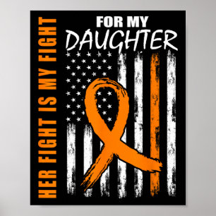 Kampf ist meine Fight Daughter Leukemia Awareness  Poster