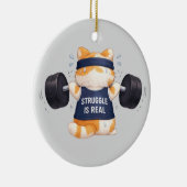 Kampf ist Real Keramik Ornament (Rechts)