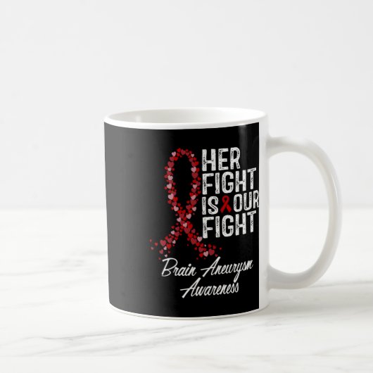 Kampf ist unser Kampf gegen das Aneurysma-Bewussts Kaffeetasse (Rechts)