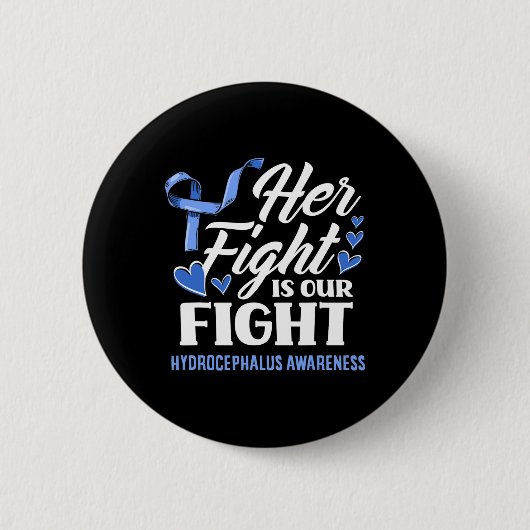 Kampf ist unsere Kampflöte Hydrocephalus Awarenes Button (Vorderseite)