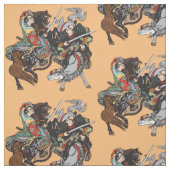 Kampf japanischer Samurai-Krieger Fabric Stoff (Muster)