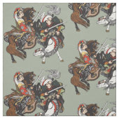 Kampf japanischer Samurai-Krieger Stoff (Muster)