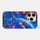 Kampf jenseits des blauen Planeten iPhone Hülle (Rückseite (Horizontal))