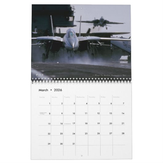 Kampf Jets USA Kalender (Mär 2026)