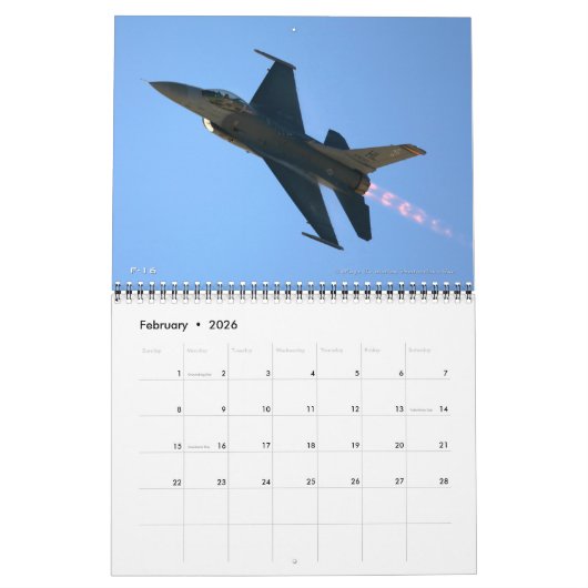 Kampf Jets USA Kalender (Feb 2026)