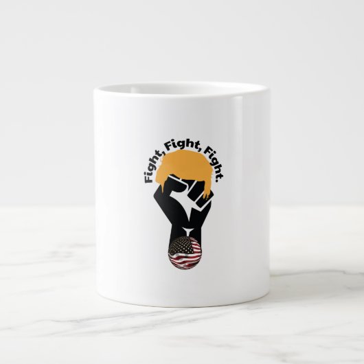 Kampf, Kampf, Kampf Jumbo-Tasse (Vorderseite)