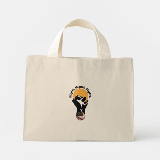 Kampf, Kampf, Kampf Mini Stoffbeutel (Rückseite)