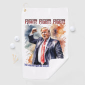 Kampf! Kampf! Kampf! Trump-Legende Golfhandtuch (Insitu)