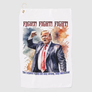 Kampf! Kampf! Kampf! Trump-Legende Golfhandtuch