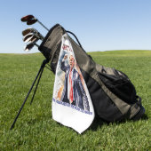 Kampf! Kampf! Kampf! Trump-Legende Golfhandtuch (Gras)