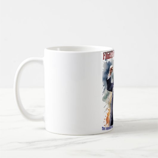 Kampf! Kampf! Kampf! Trump-Legende Kaffeetasse (Links)