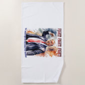 Kampf! Kampf! Kampf! Trump-Legende Strandtuch (Vorderseite)