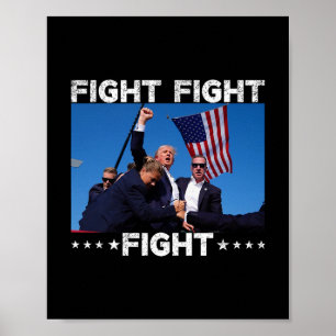 Kampf Kampf Kampf Trump Wähle Trump  Poster