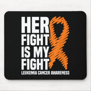 Kampf Kampf Orange Band Leukämie Krebs Mousepad