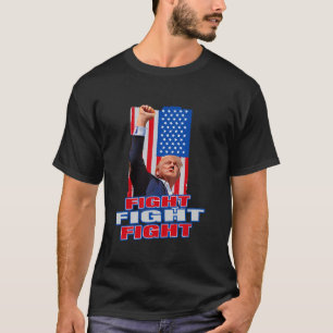 Kampf Kämpfer Donald Trump Unterstützer Am T-Shirt