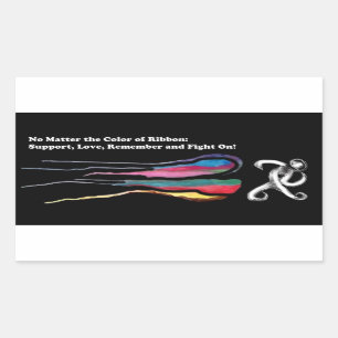 Kampf-Krebs: Alle Band-Angelegenheit Rechteckiger Aufkleber