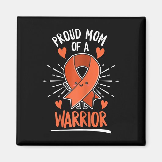 Kampf Leukämie Design für eine Mama eines Kriegers Magnet (Vorne)