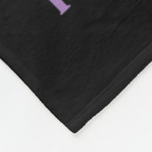 Kampf Lila Flachbandunterstützung Bauchspeicheldrü Fleecedecke (Ecke)