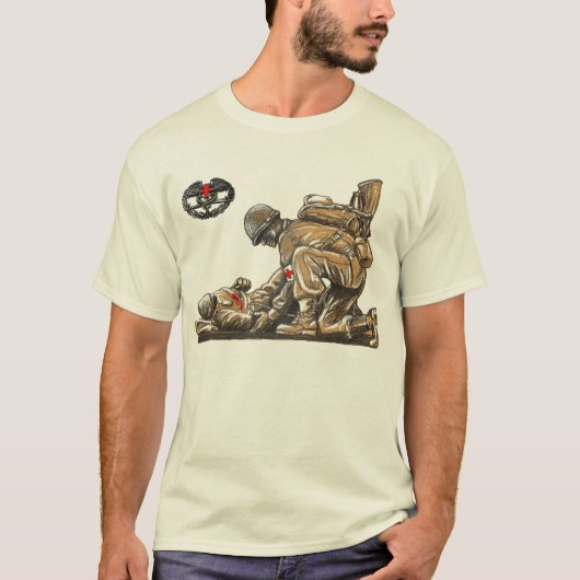 Kampf-Mediziner - legen Sie eine Leben nieder T-Shirt (Vorderseite)